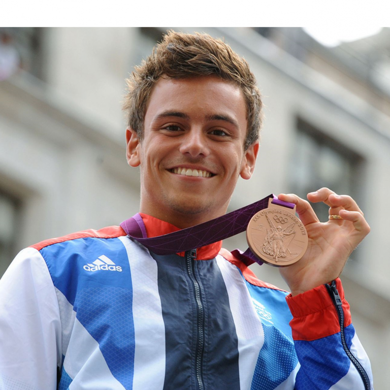Tom Daley with his Medal in 2012