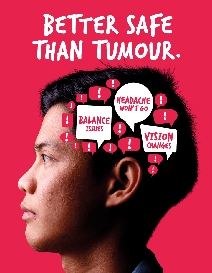 Check the signs and symptoms of a brain tumour