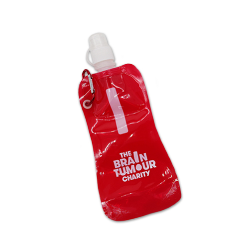 folding bottle, branded with The Brain Tumour Charity logo