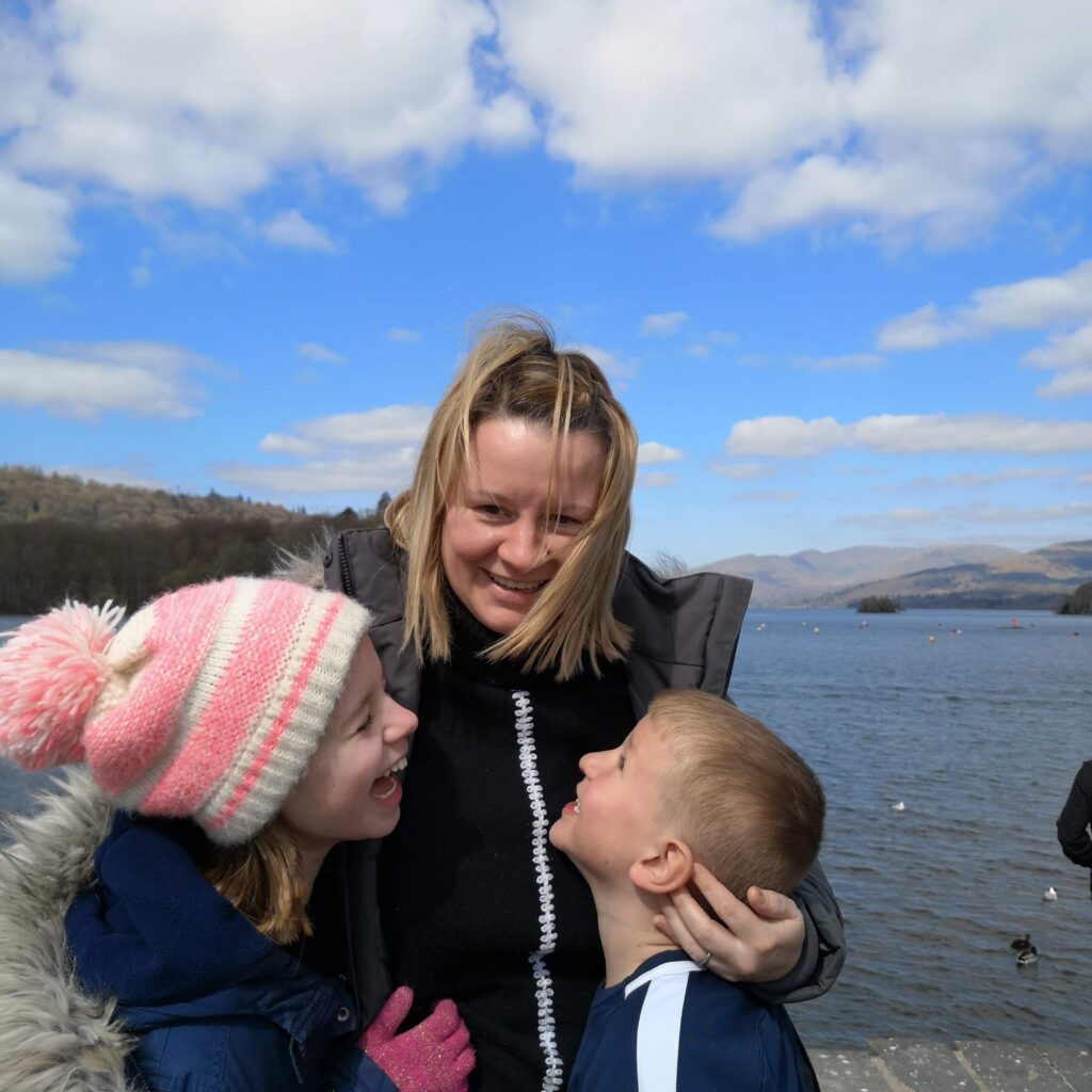 Sarah and children Molly and Oliver