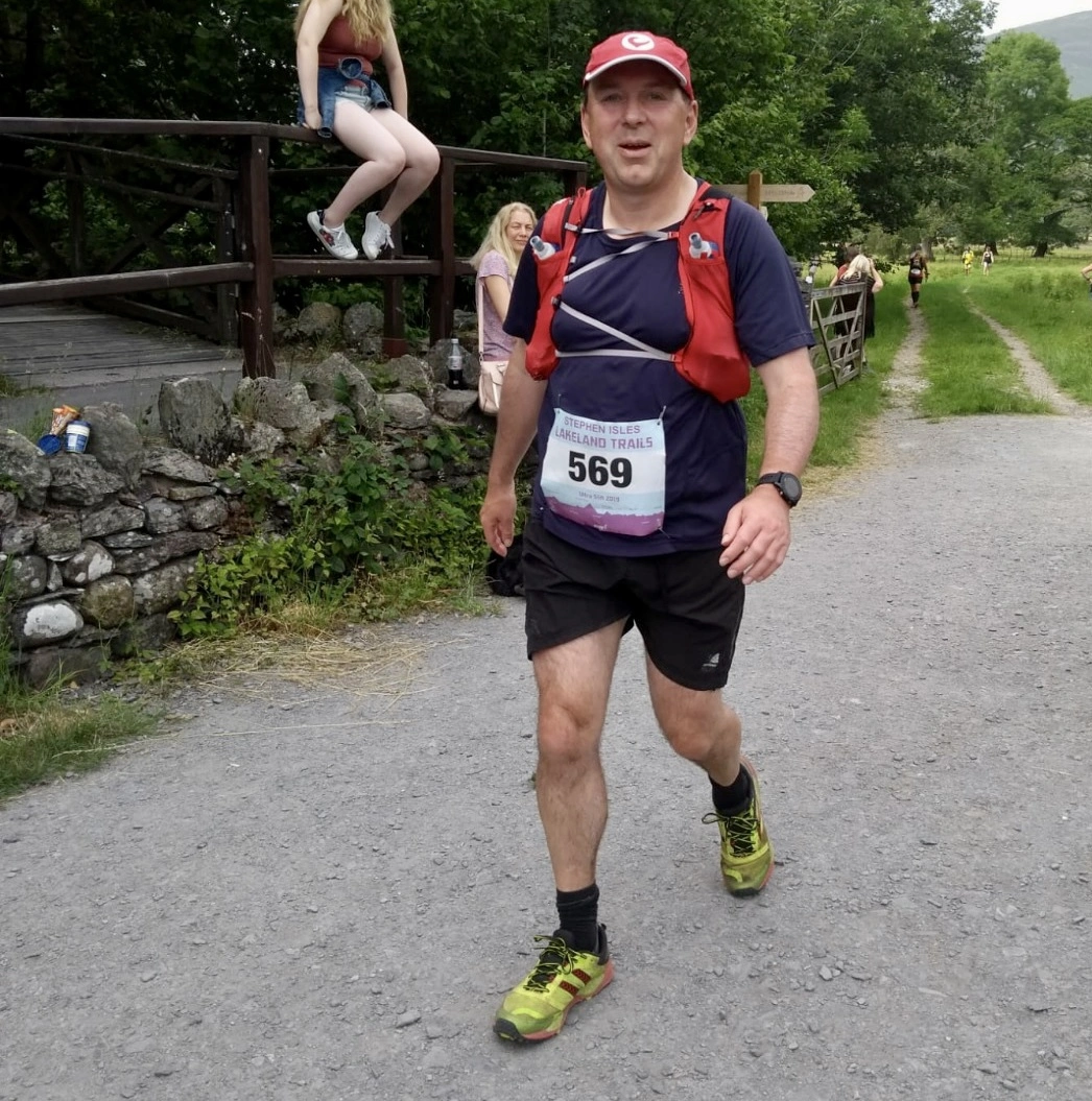 Stephen Isles pictured in running kit. He passed away from a brain tumour, inspiring the Absent Friends Tour