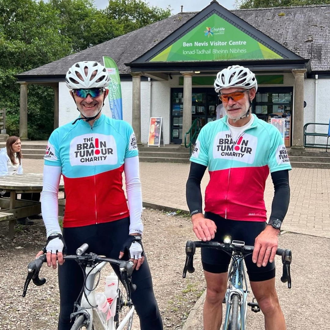 Two men on bikes take on the Three Peaks Cycle Challenge