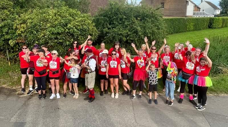 The Marvellous Marshians on a fundraising walk