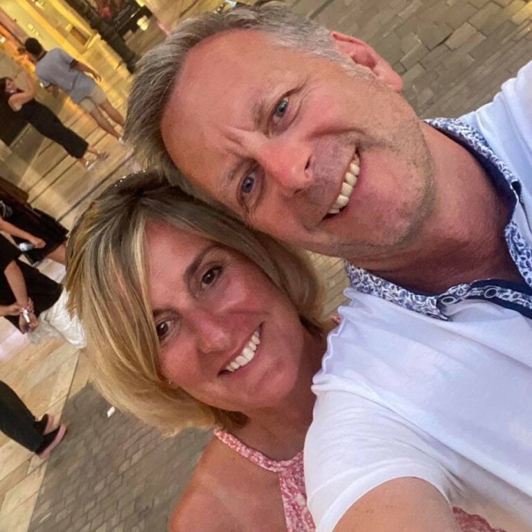 A selfie of Roger and Bev