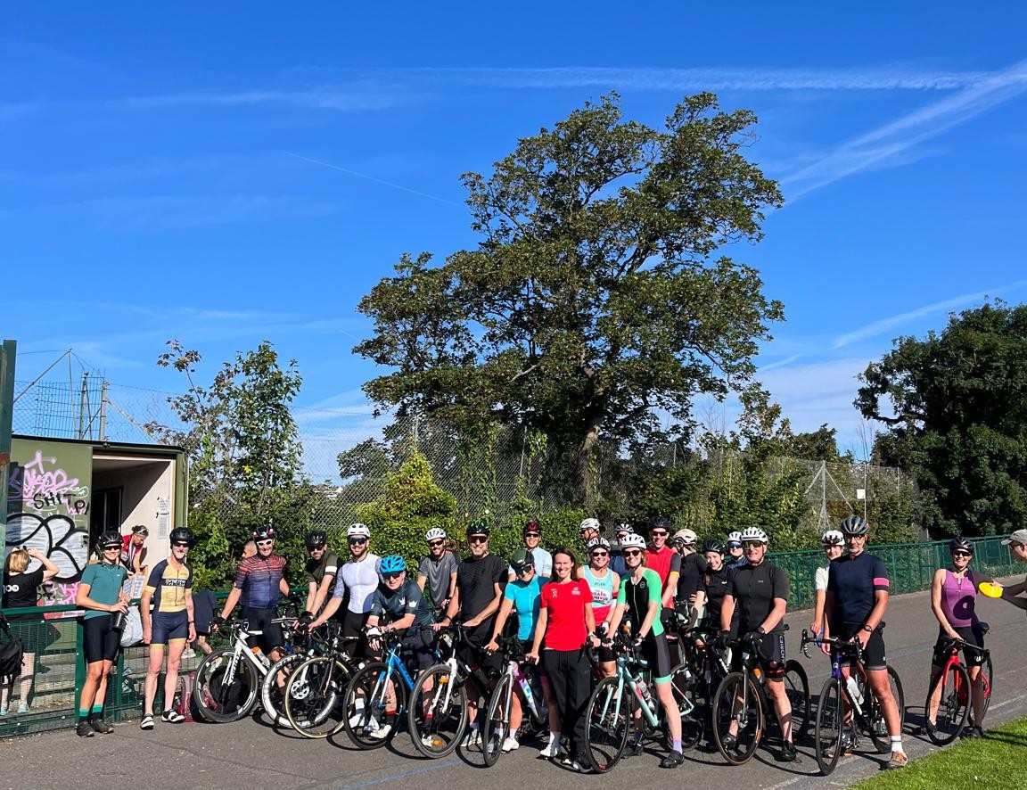 Helen, training with Brighton Triathlon Club