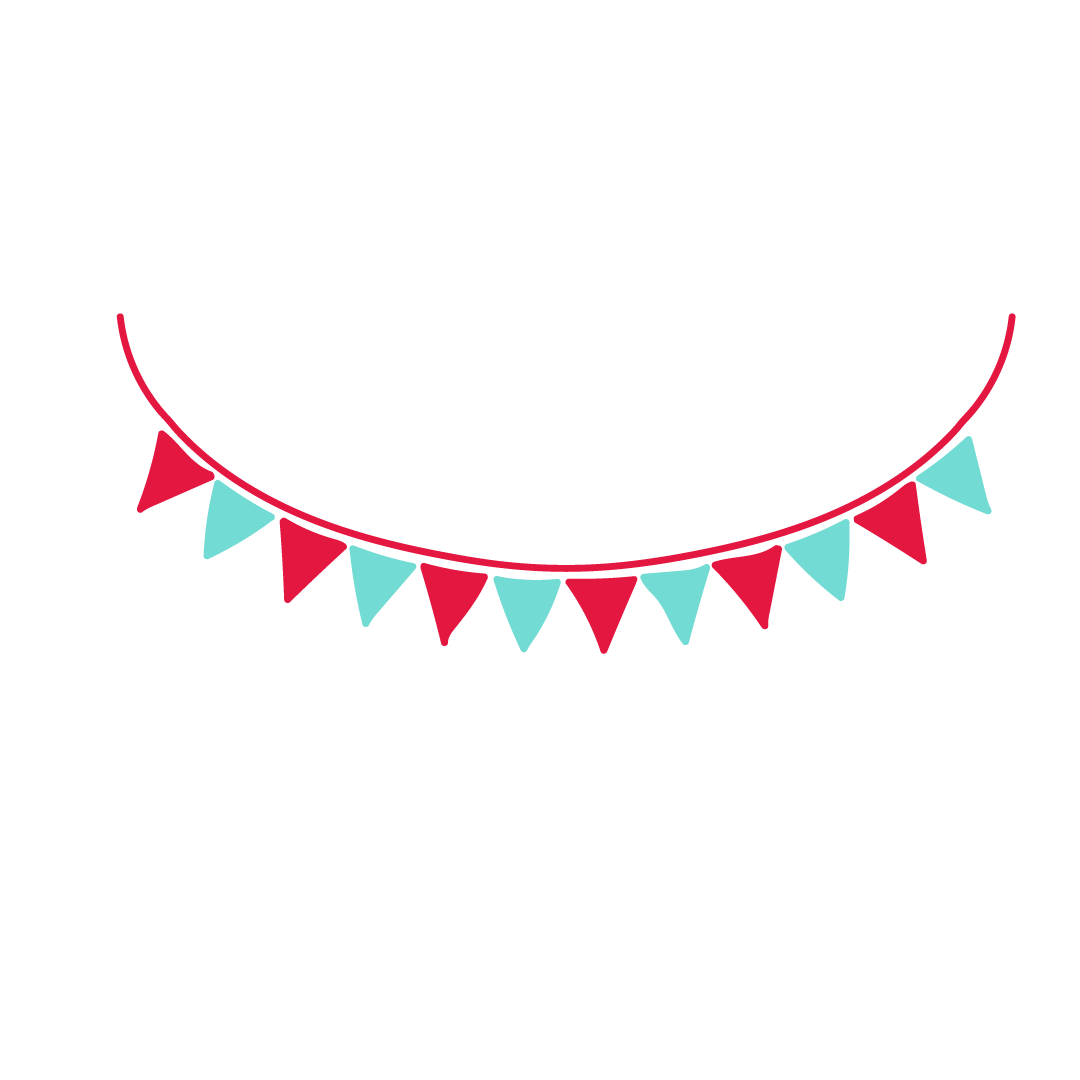 A vector image of bunting