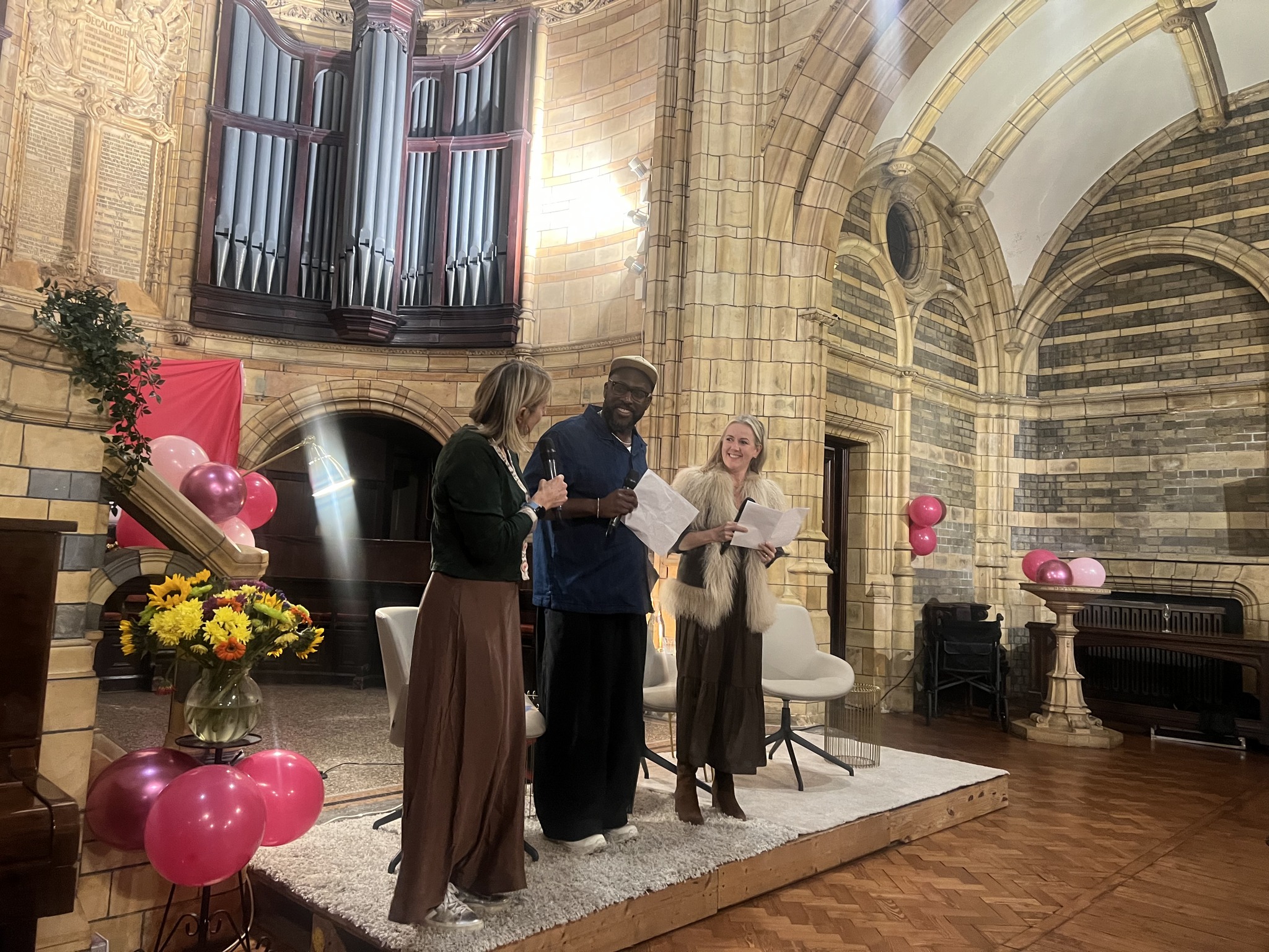 Three authors do readings of Sophie Kinsella's works at her event