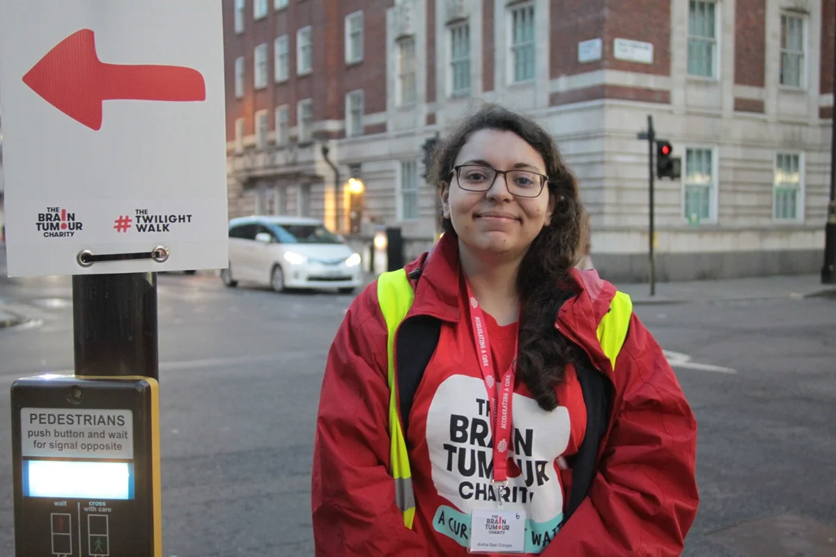 A route volunteer at The Twilight Walk