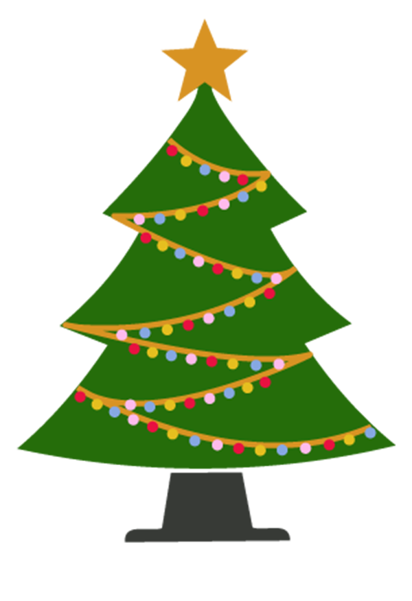 Vector image of a Christmas tree