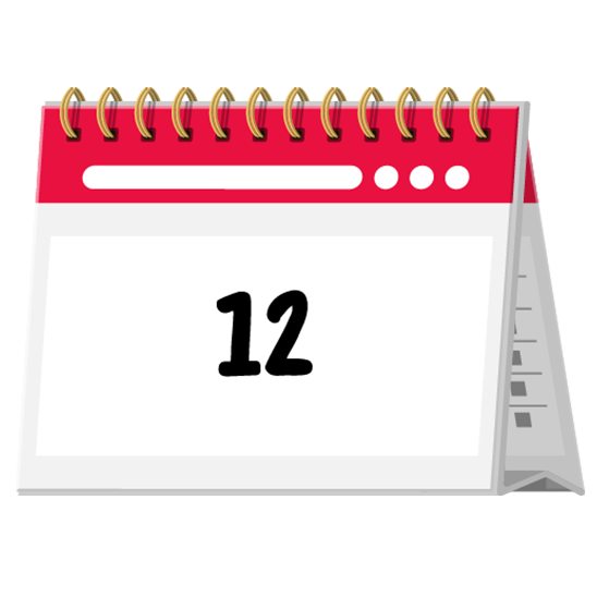 Vector image of a calendar
