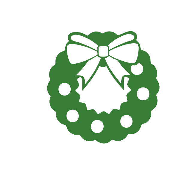 Vector image of a wreath