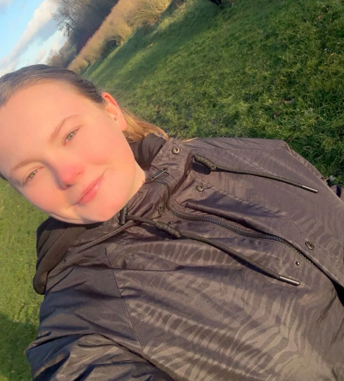Amy on a walk during Active Autumn