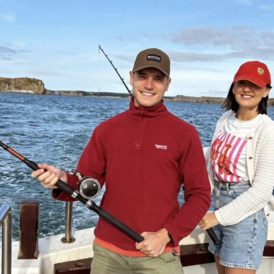 Mitch and Gemma fishing