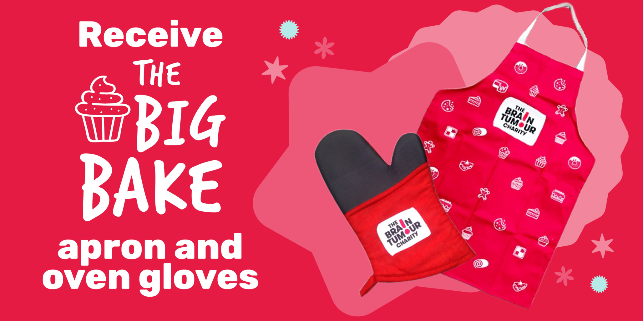 The Big Bake apron and oven glove