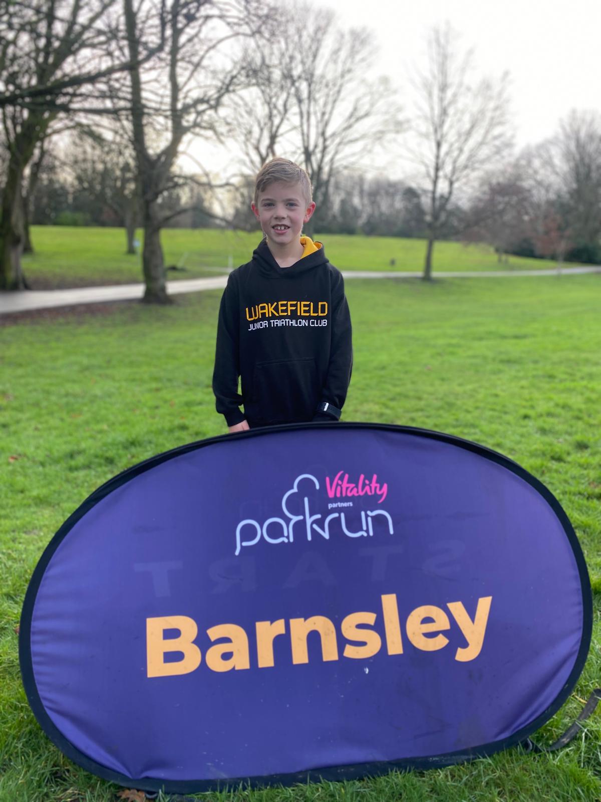 Oliver at his local parkrun