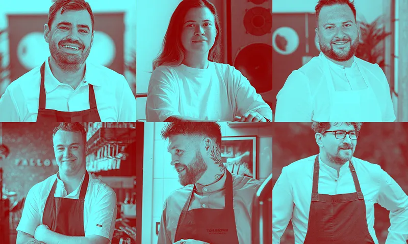 Tiles of the headshots of the chefs of SENSORA