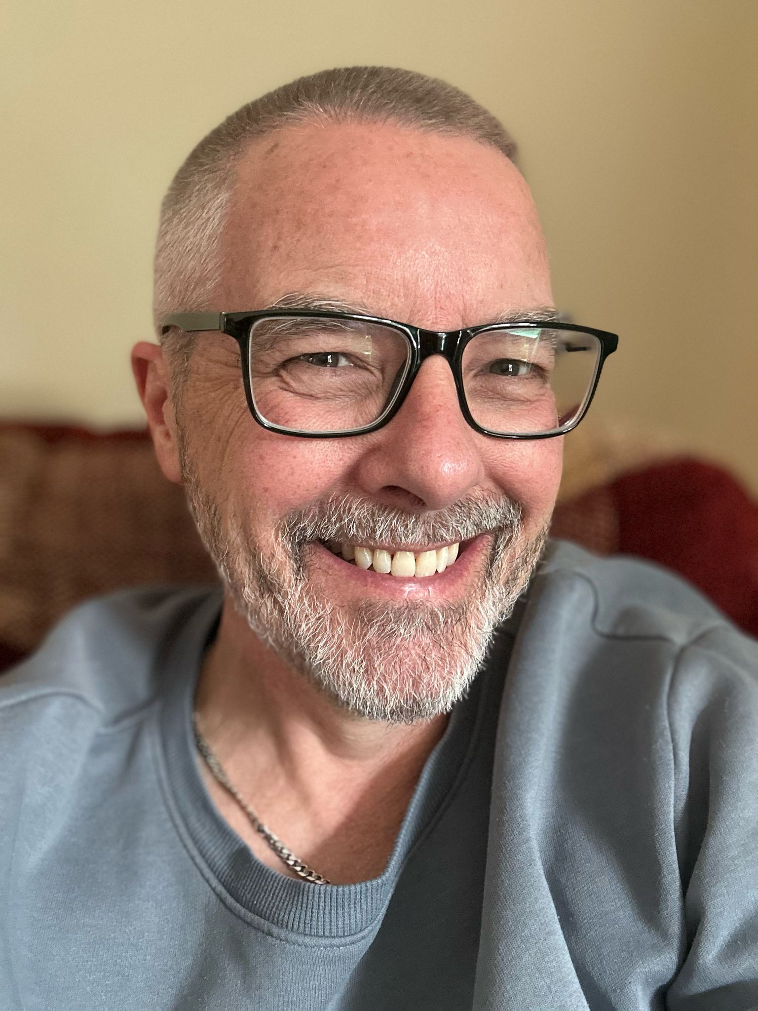 Close-up of Andy's Tudor, who supports the development of an AI tool to help progress meningioma treatment