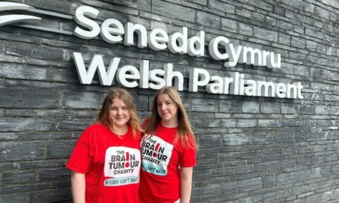 Molly Fenton outside Welsh Parliament