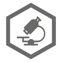 An icon of a microscope